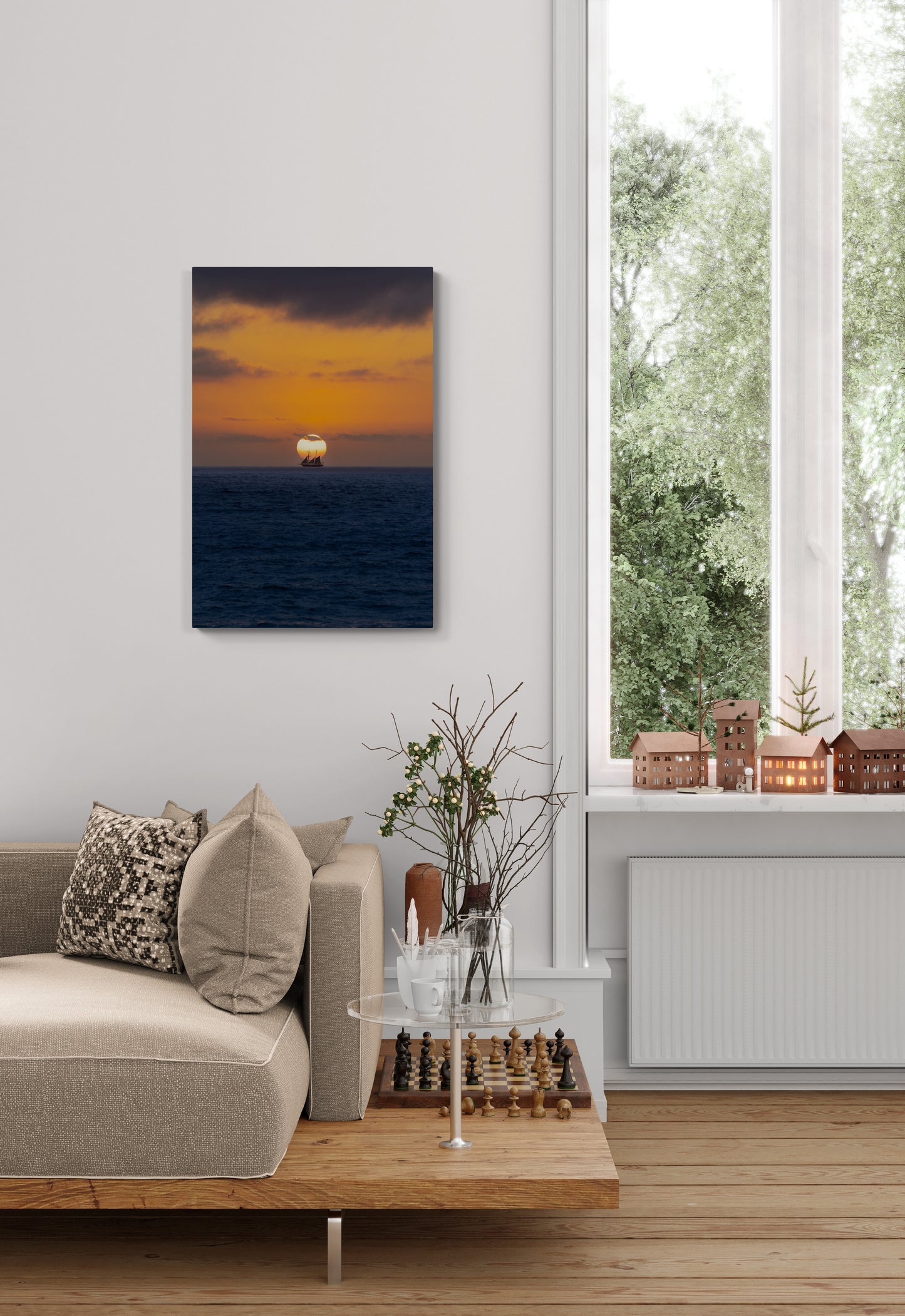 'Alignment' Stretched Canvas Print