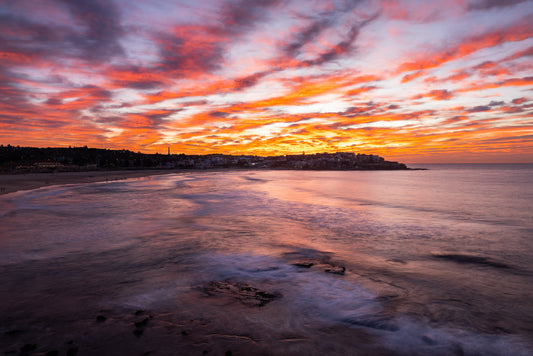 'Bondi Flow Sunrise' Stretched Canvas Print