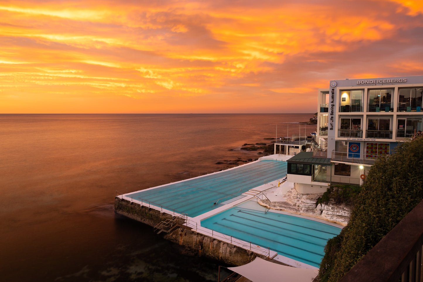 'Bondi Icebergs Vibrant Landscape' Paper Print