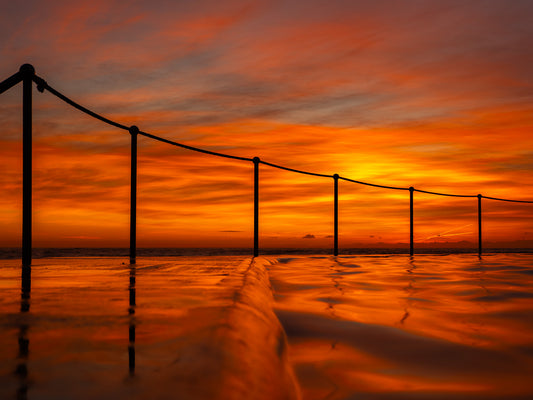 'Bronte On Fire' Stretched Canvas Print