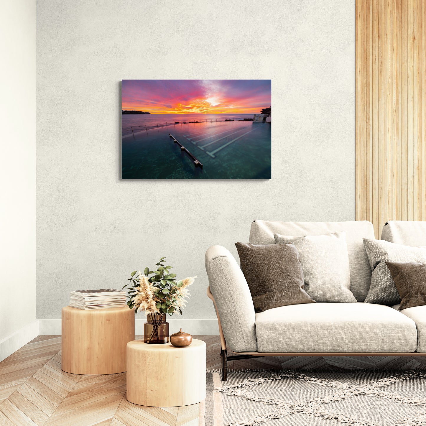 'Bronte Stillness' Stretched Canvas Print