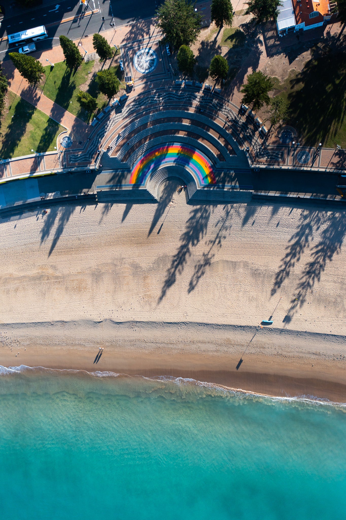 'Coogee Shadows' Paper Print