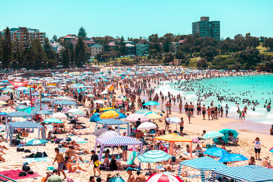 'Coogee Summer Vibes' Stretched Canvas Print