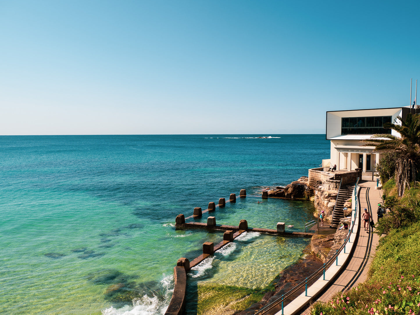 'Coogee Torquoise' Stretched Canvas Print