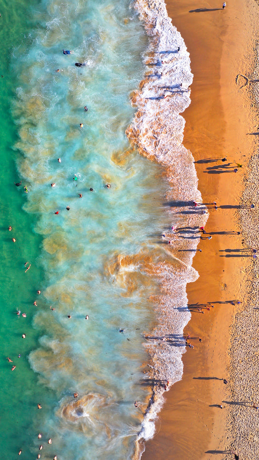 'Coogee Tricolour Portrait' Paper Print