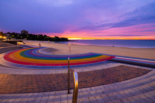 'Coogee Vibrance Landscape' Paper Print