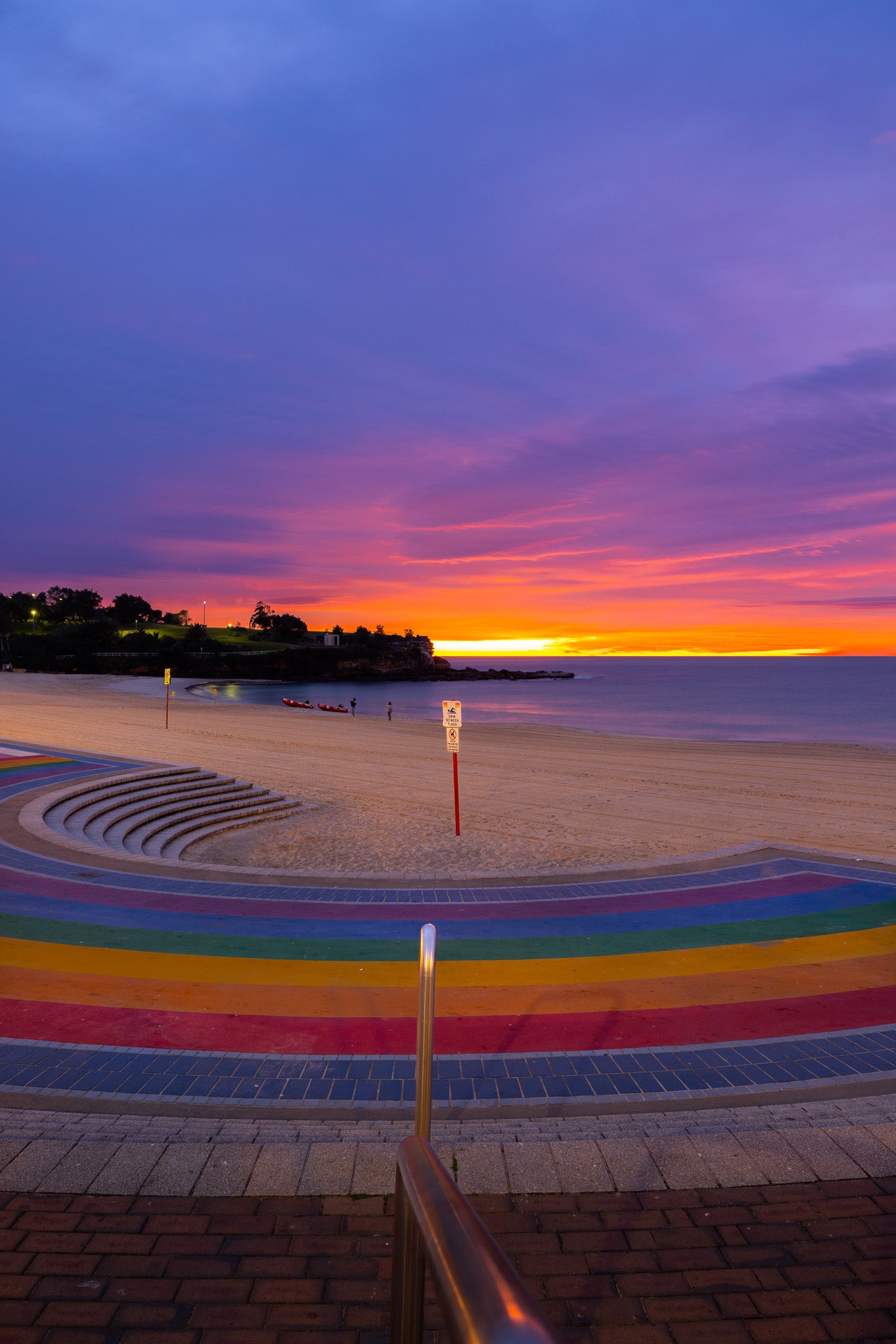 'Coogee Vibrance Portrait' Stretched Canvas Print