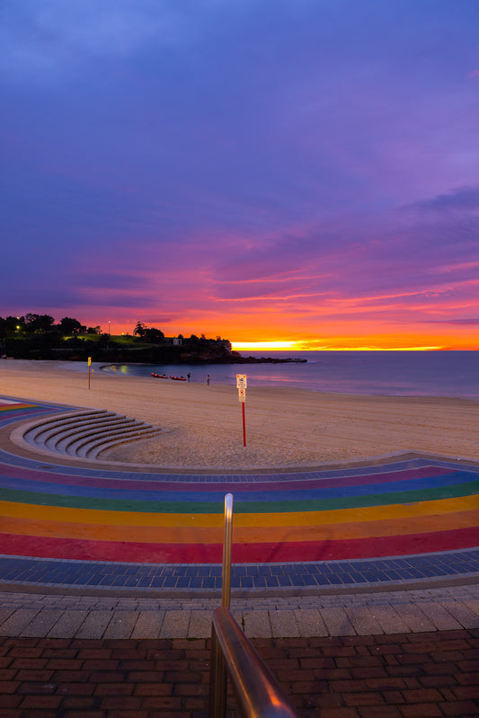 'Coogee Vibrance Portrait' Stretched Canvas Print