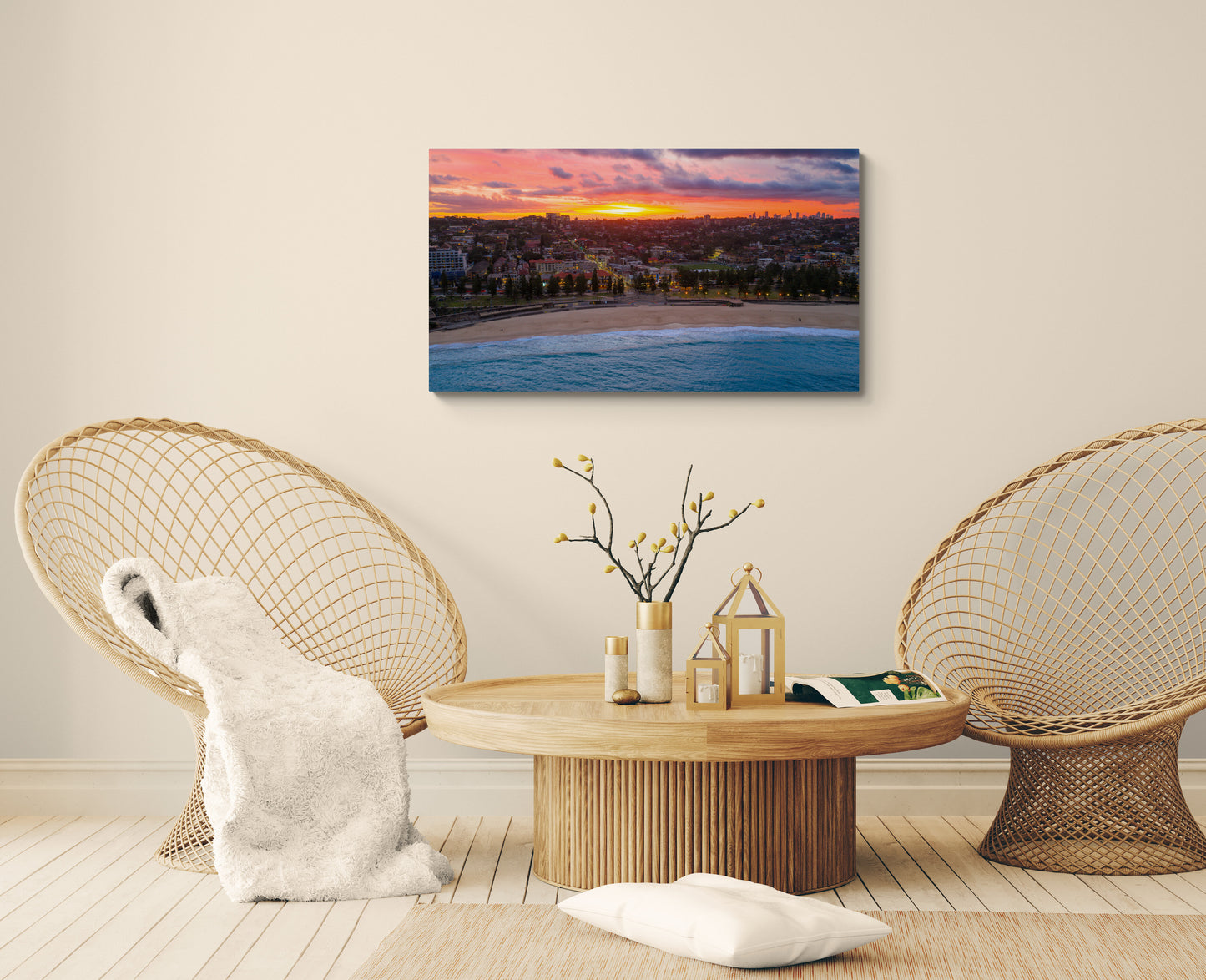 'Coogee Aura' Stretched Canvas Print