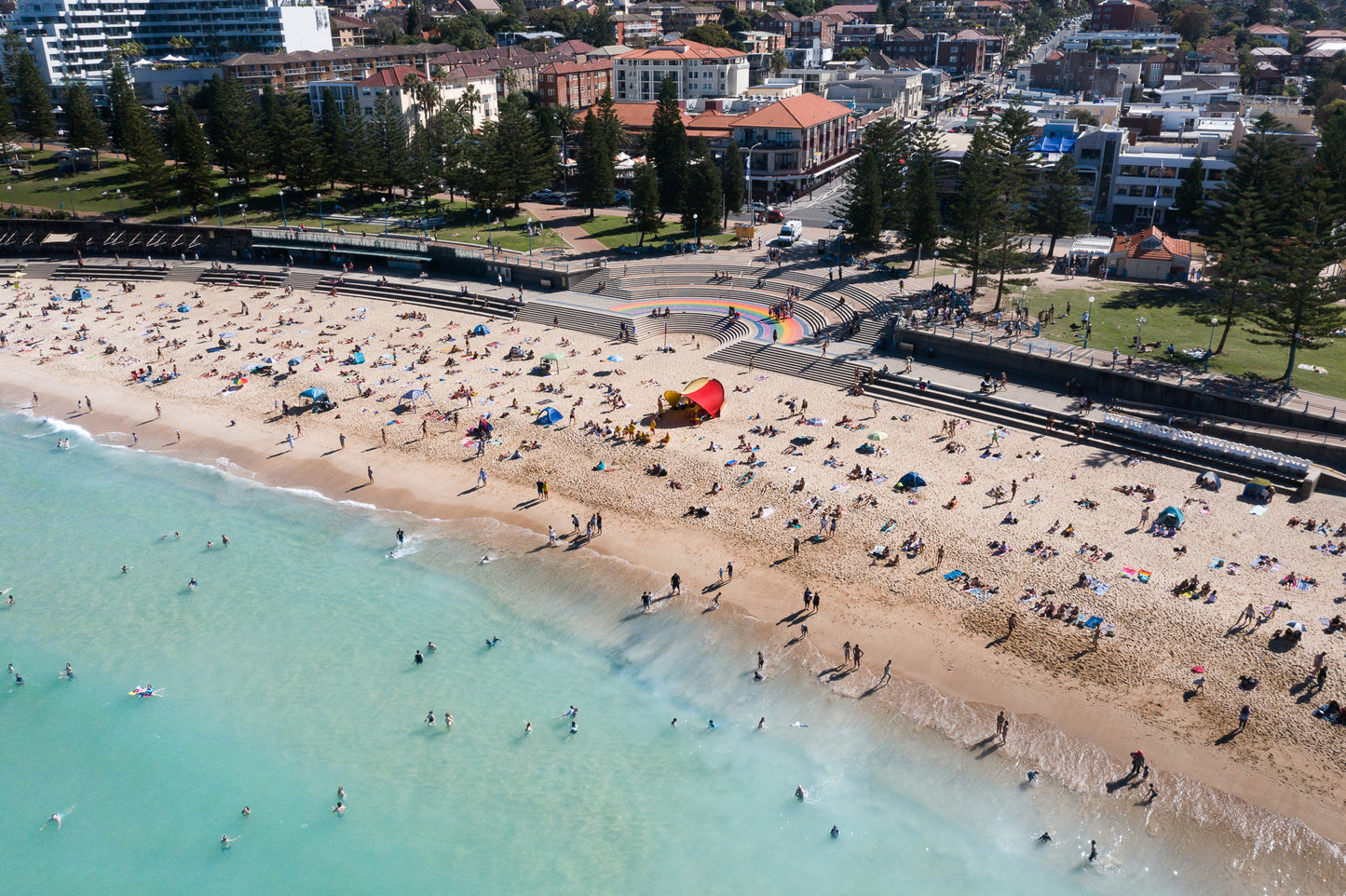 'Coogee Blue' Stretched Canvas Print