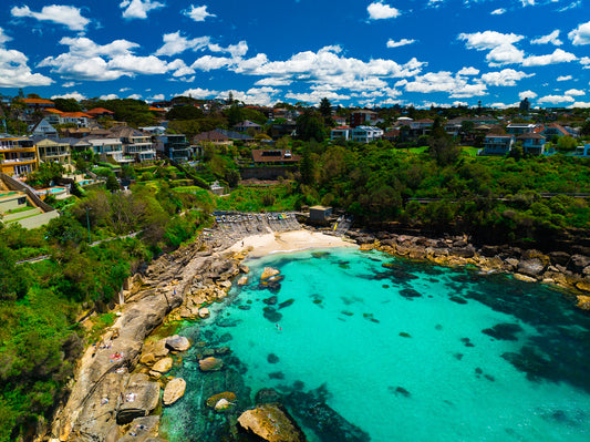 'Gordons Bay Blue' Stretched Canvas Print