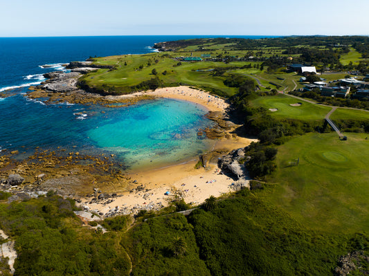 'Little Bay Landscape' Stretched Canvas Print