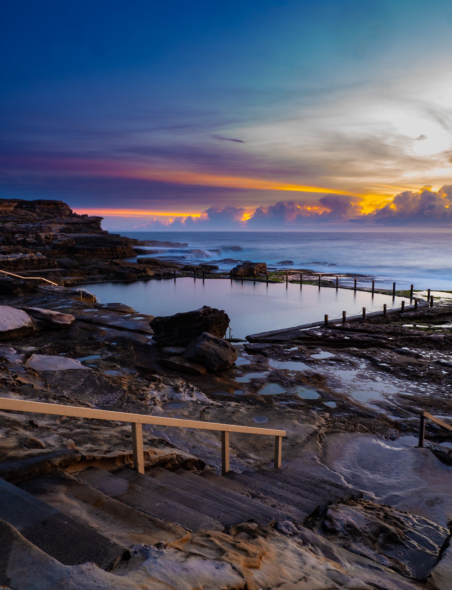 'Mahon Pool' Stretched Canvas Print