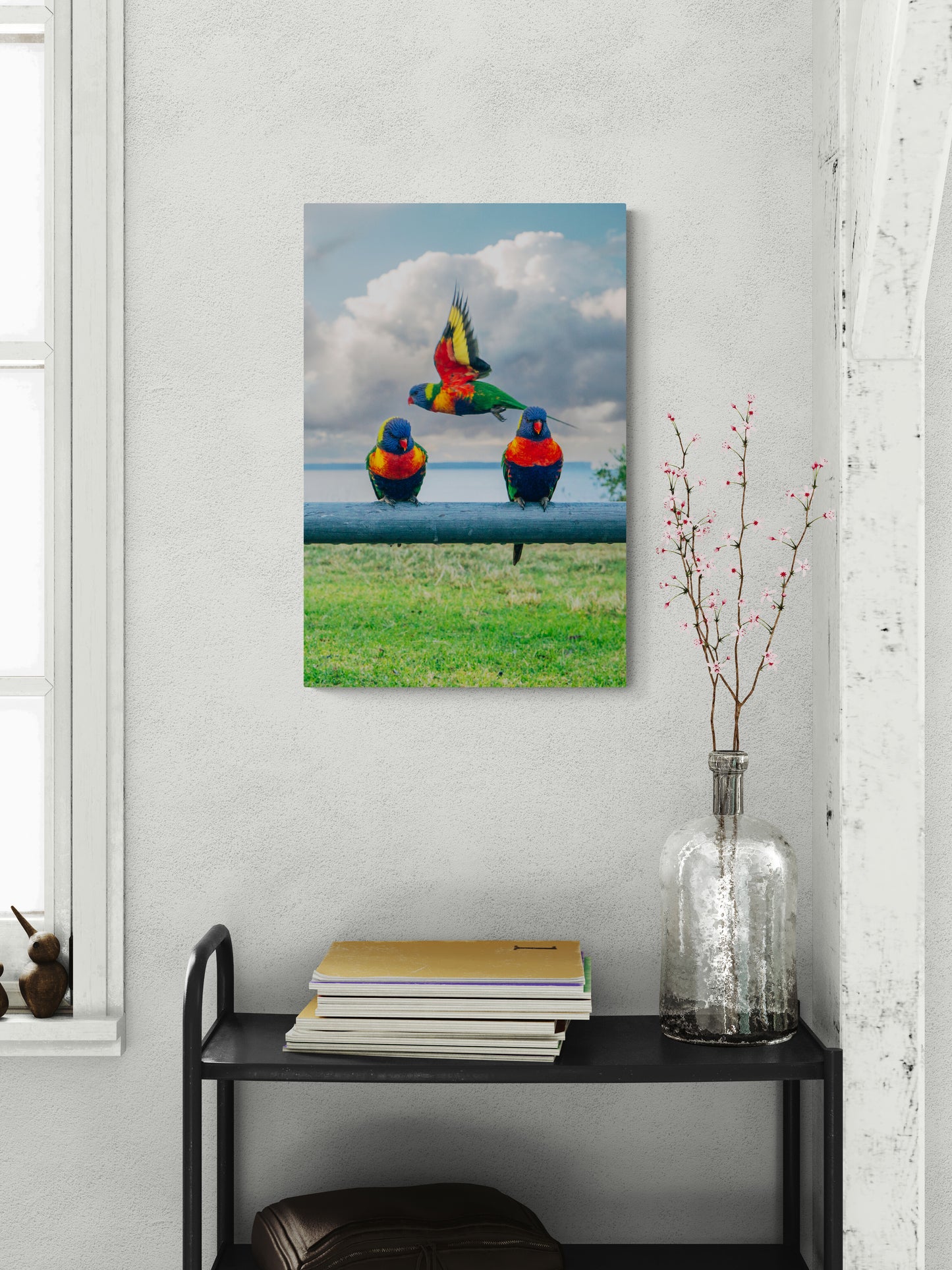 'Three's A Crowd' Stretched Canvas Print