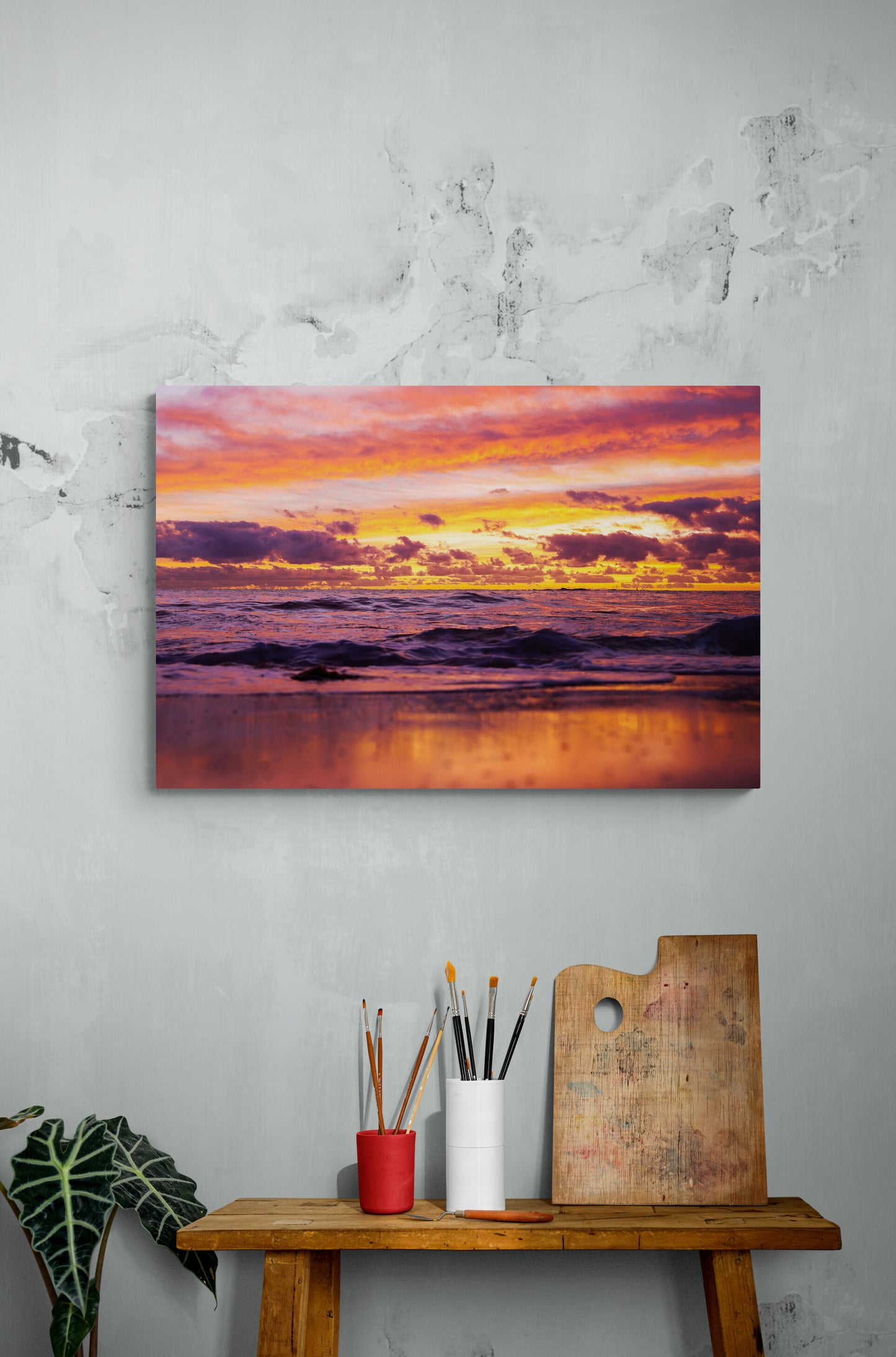 'Sky Fall' Stretched Canvas Print