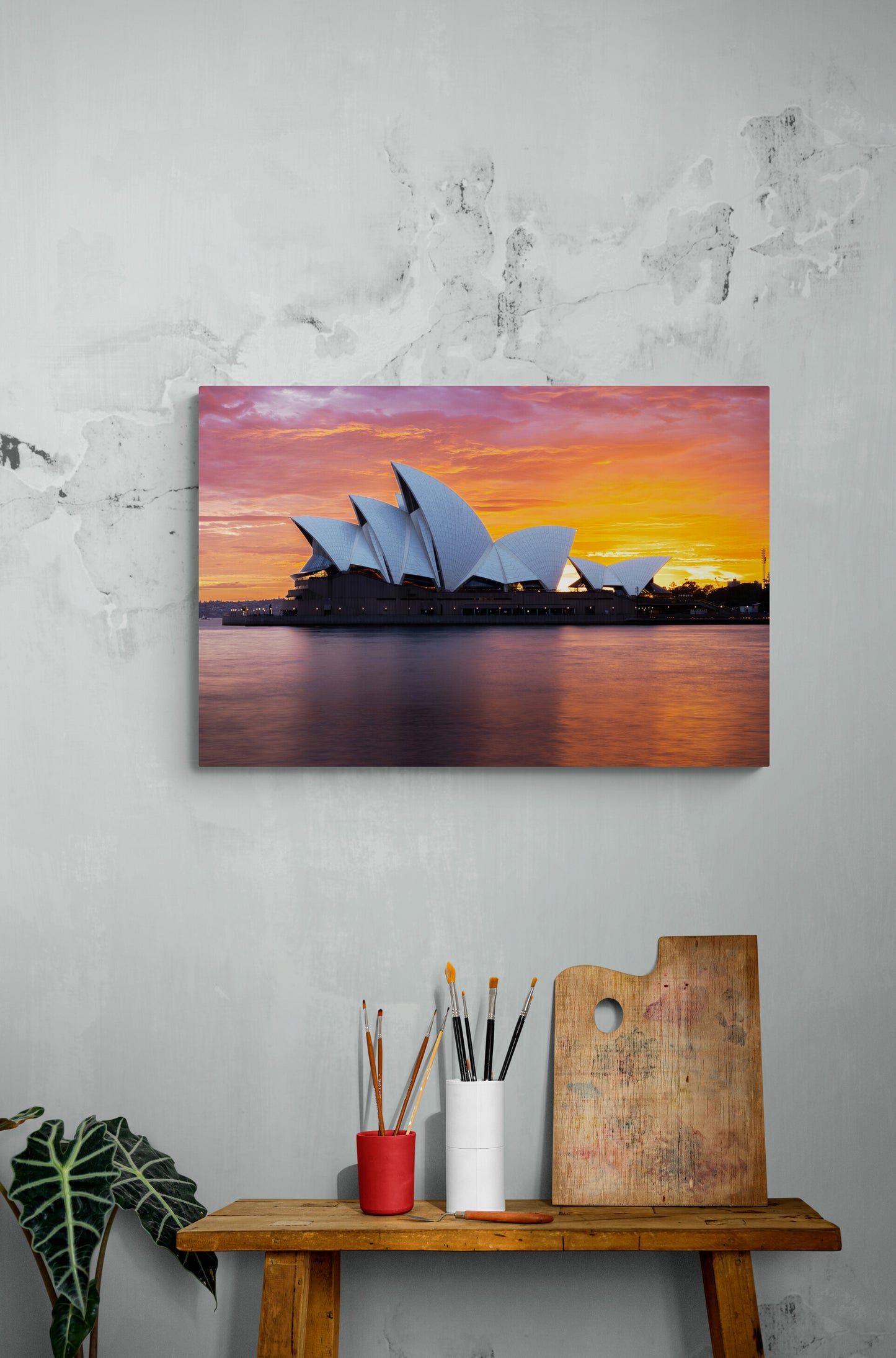 'Opera House Dawn' Stretched Canvas Print