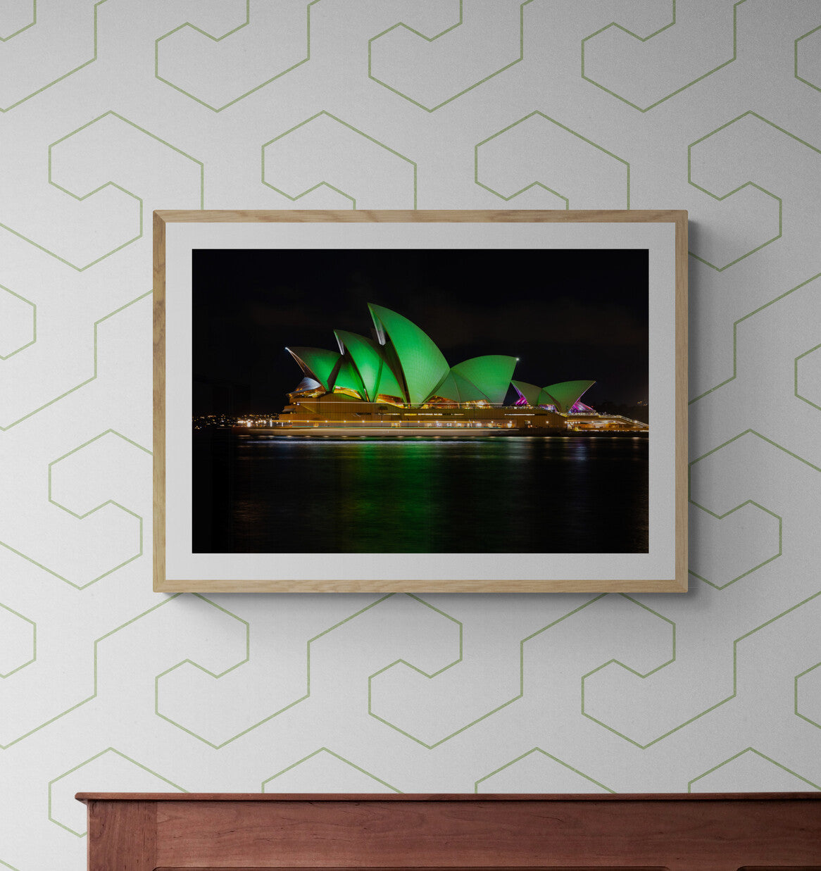 'Opera House Green' Paper Print