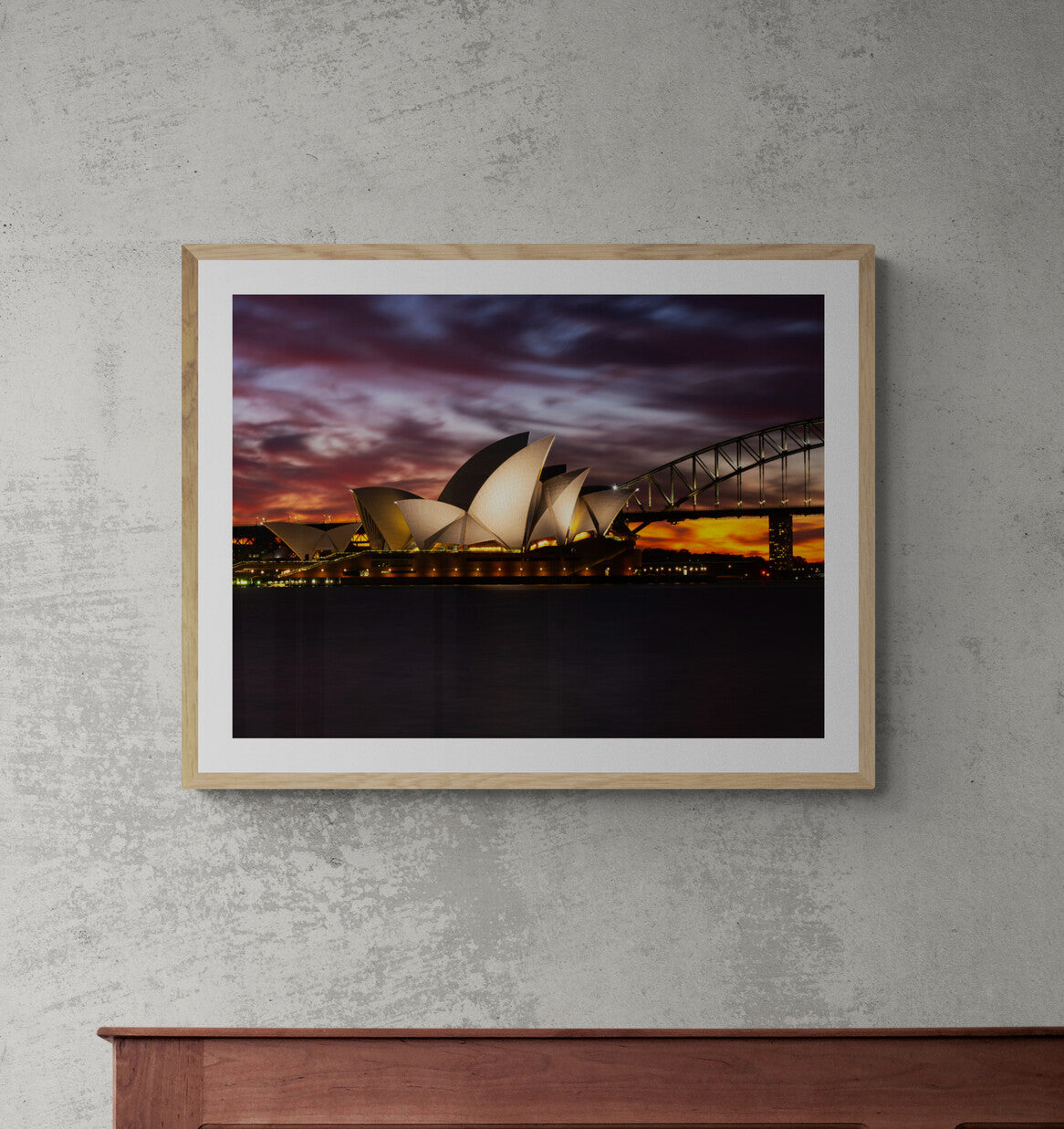 'Sydney Sunset' Paper Print