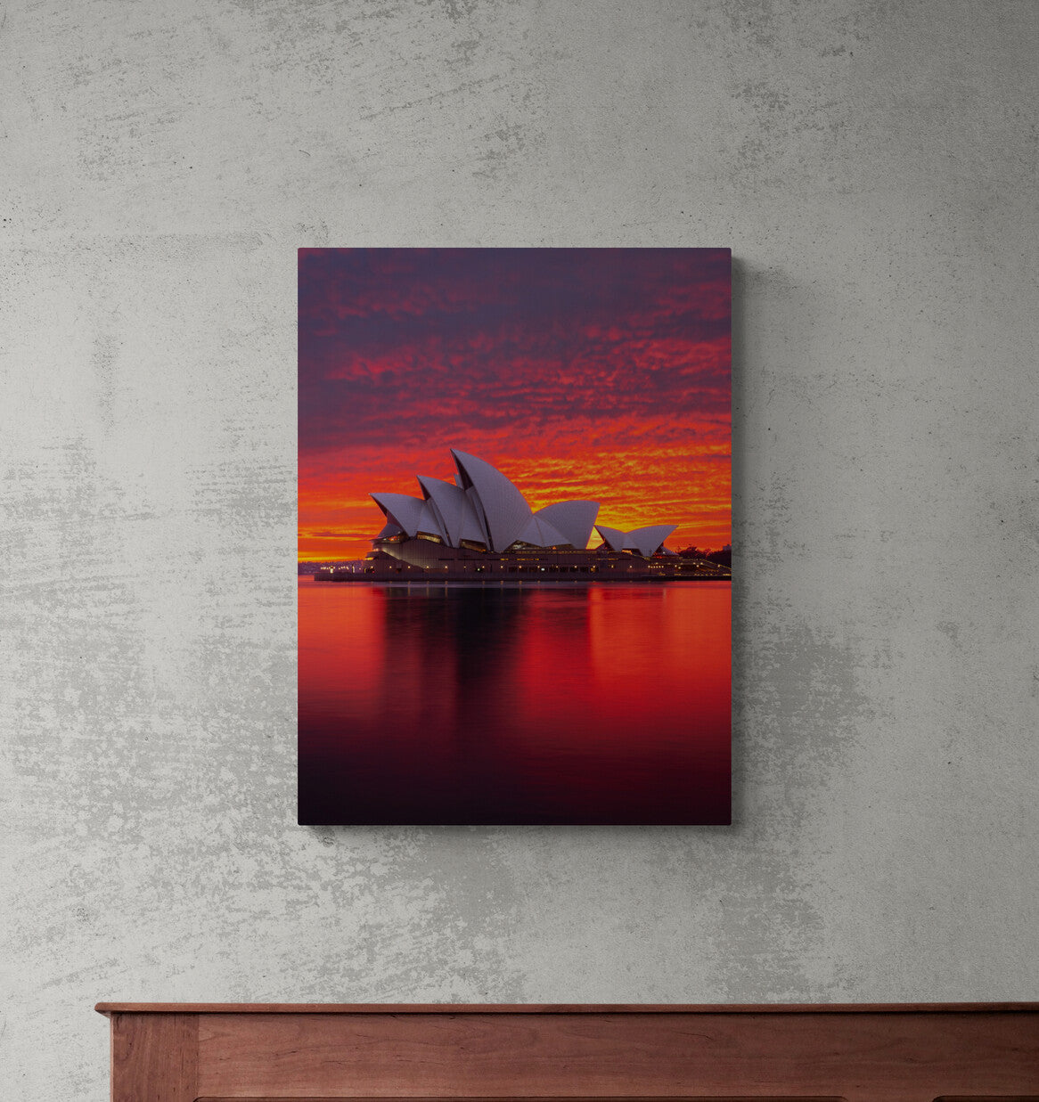 'Opera Burn' Stretched Canvas Print