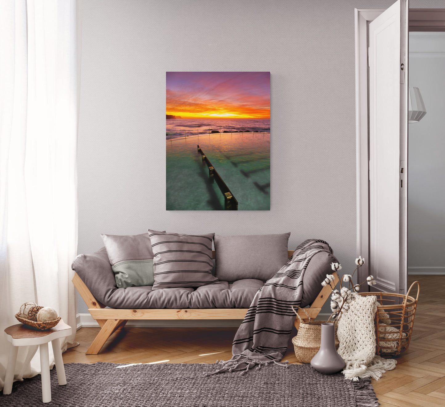 'Bronte Golden' Stretched Canvas Print