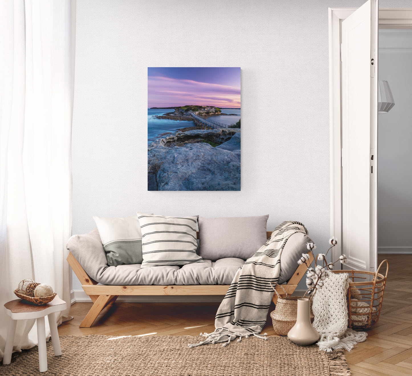 'La Perouse' Stretched Canvas Print