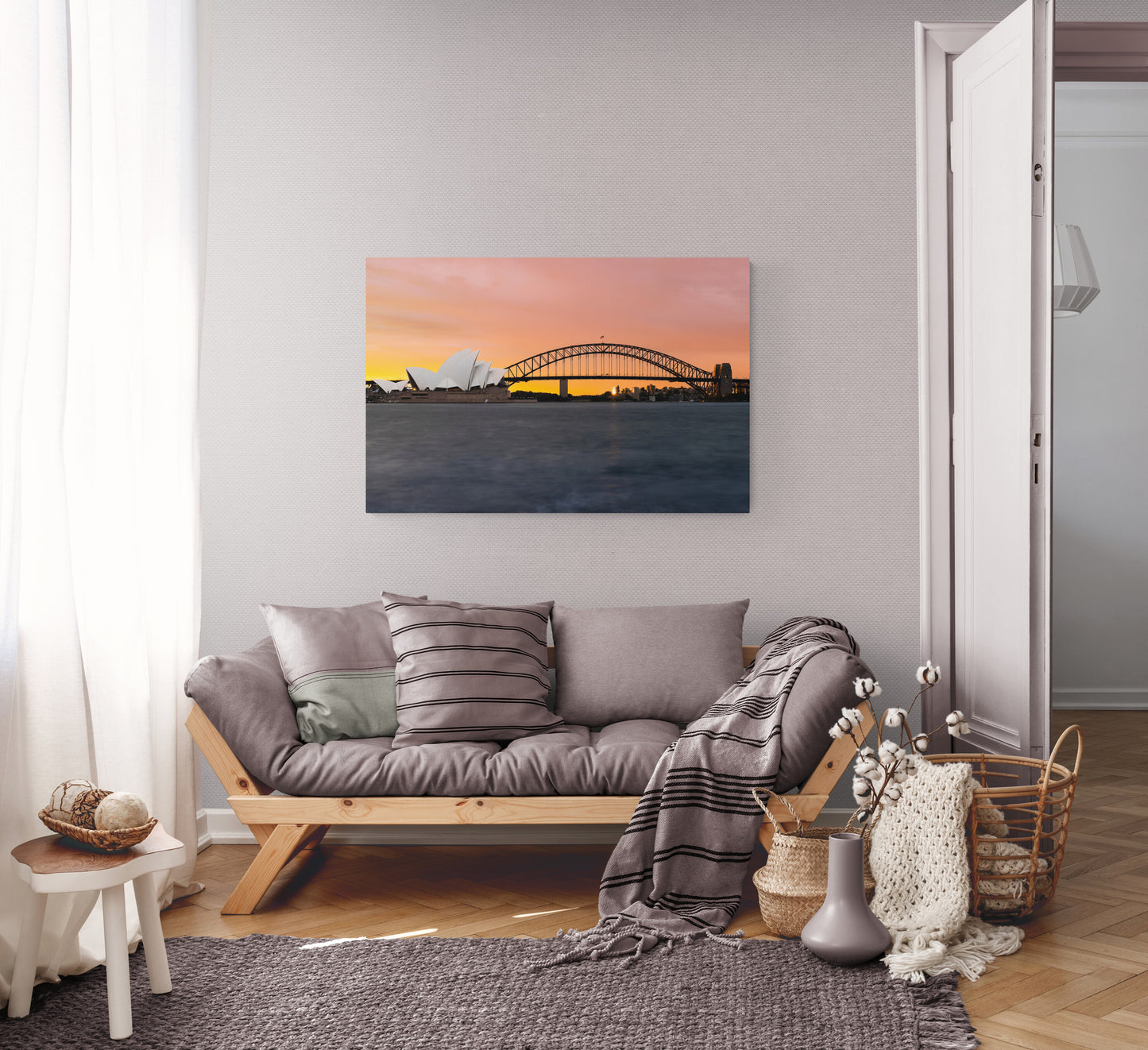 'Sydney Flourish' Stretched Canvas Print