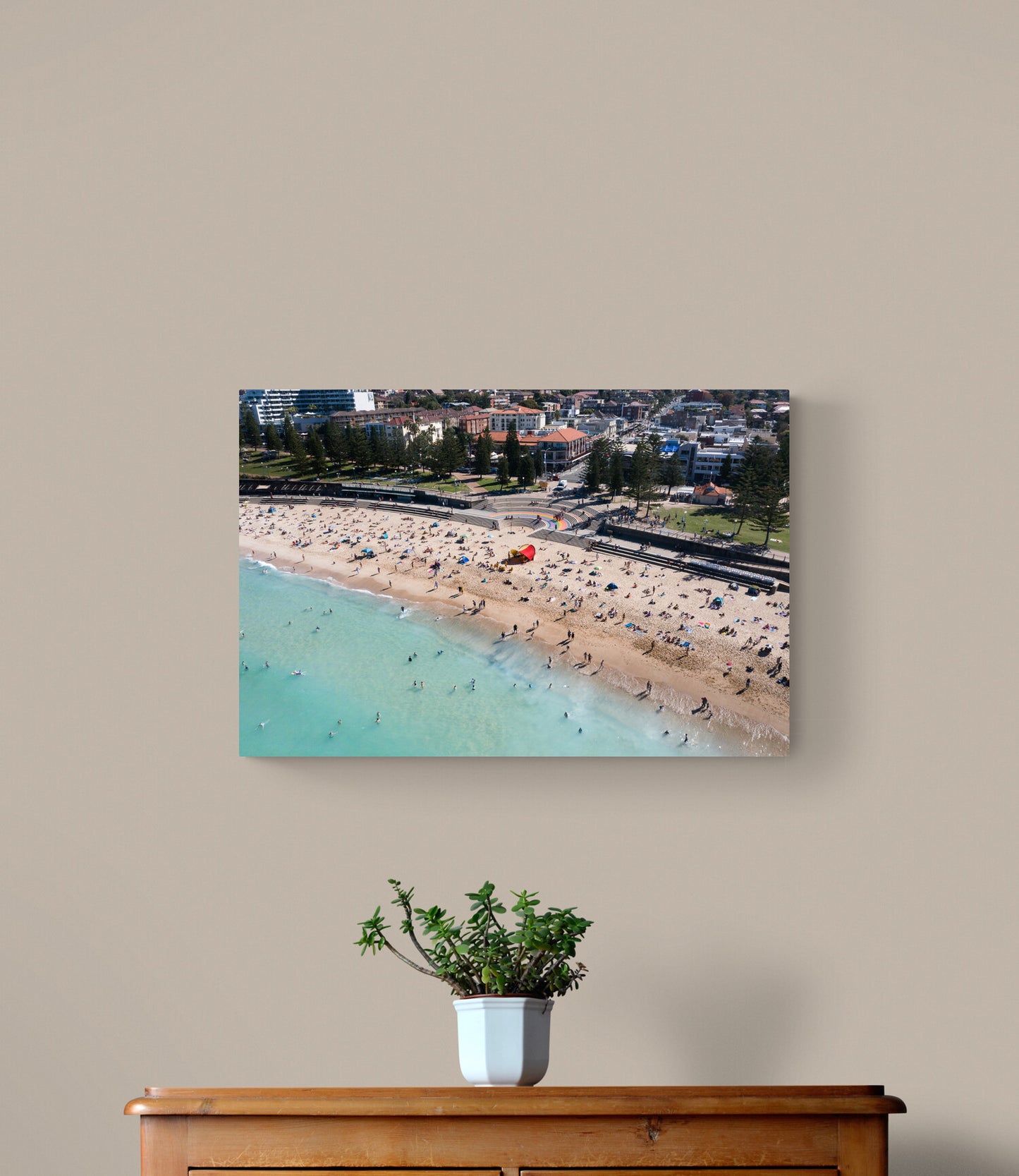 'Coogee Blue' Stretched Canvas Print