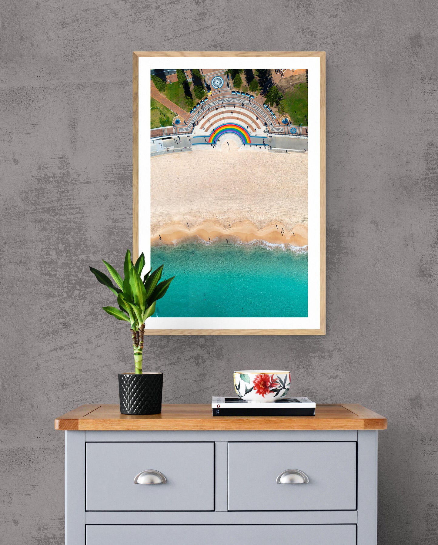 'Coogee Rainbow' Paper Print